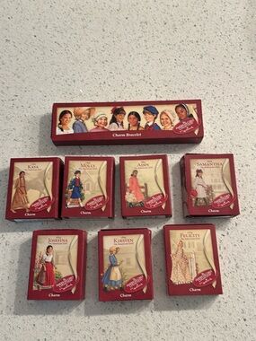 American Girl Doll 2002 Charm Bracelet & Doll Charms Collection